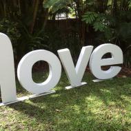 Love - sign at Peppers Palm Cove, Cairns Marriage Celebrant, Melanie Serafin